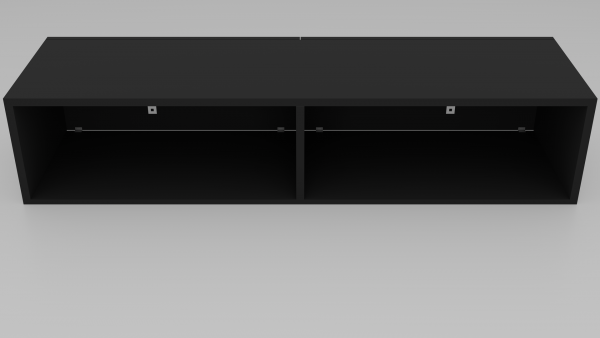 Garderobe Hängeschrank 2 - Variante 1 von 33 - Schwarz Matt – Bild 6