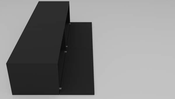 Garderobe Hängeschrank 2 - Variante 1 von 33 - Schwarz Matt – Bild 5