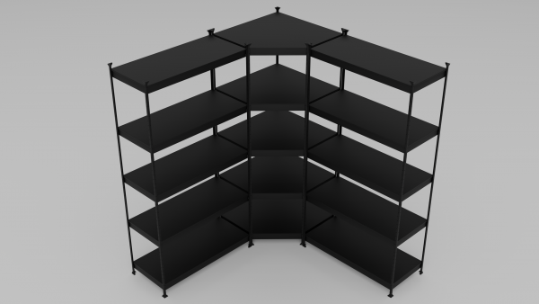 Schwerlastregal 2 – Variante 1 von 14 – Metall – Schwarz – Bild 2
